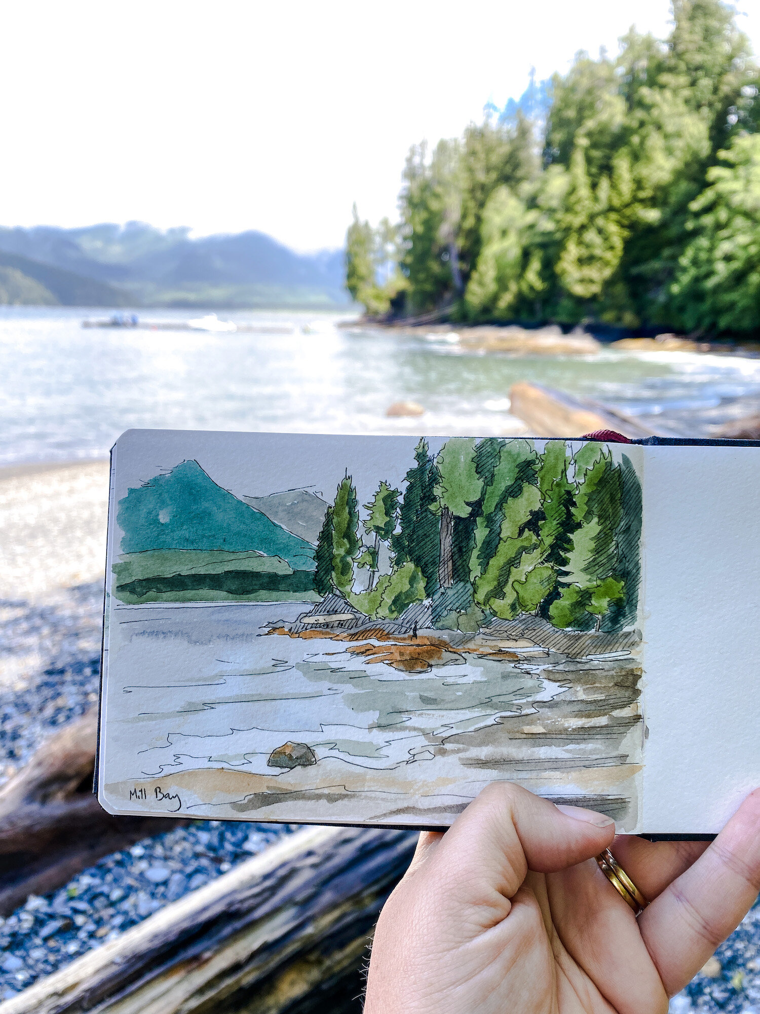 Watercolour Waves in Port Renfrew